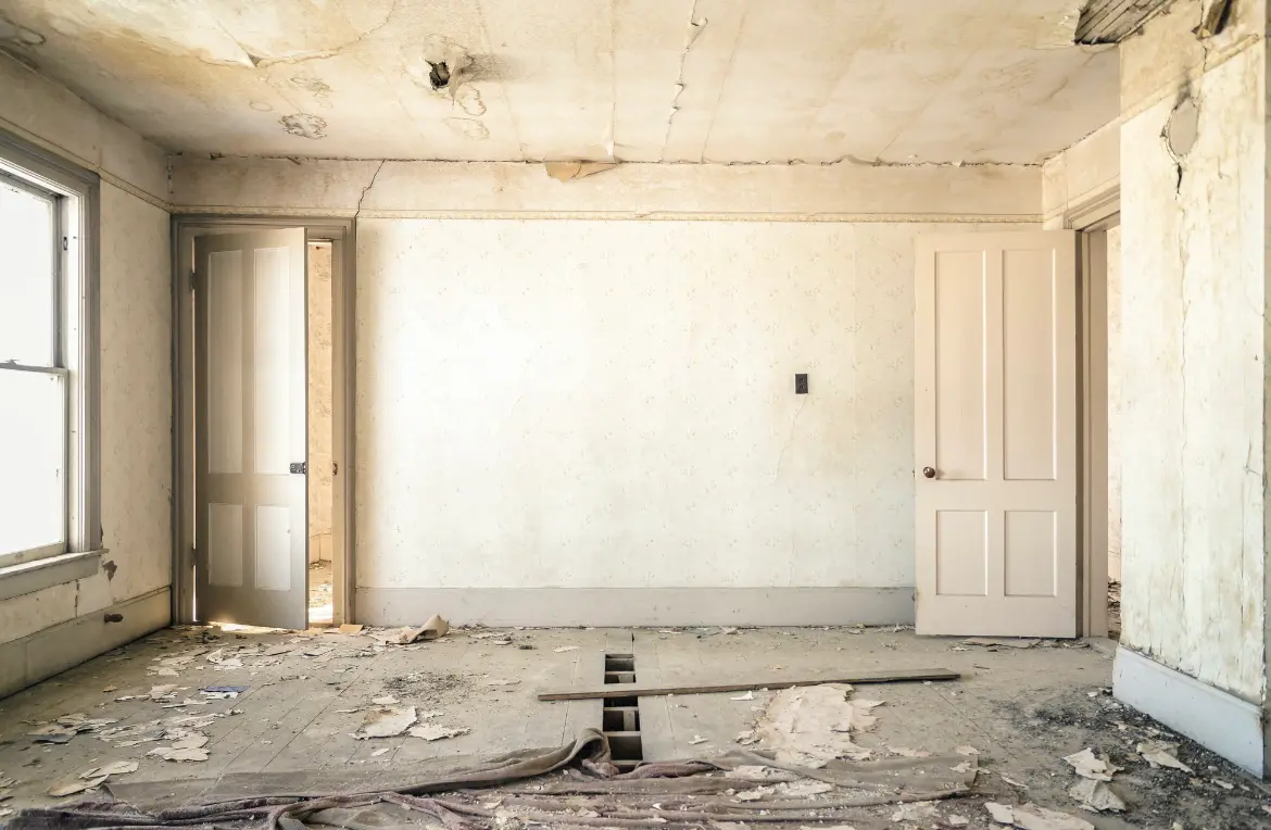 Waste disposal crew managing a cleanout project in Lake Jackson